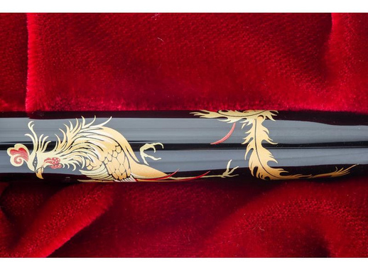 Ручка перьевая Namiki Tradition Chinese Phoenix цвет чернил черный цвет корпуса черный