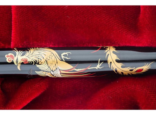 Ручка перьевая Namiki Tradition Chinese Phoenix цвет чернил черный цвет корпуса черный