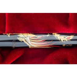 Ручка перьевая Namiki Tradition Chinese Phoenix цвет чернил черный цвет корпуса черный