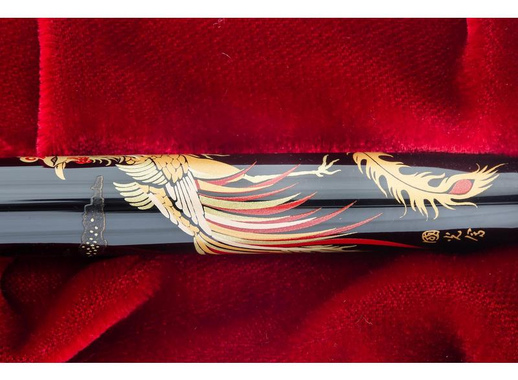 Ручка перьевая Namiki Tradition Chinese Phoenix цвет чернил черный цвет корпуса черный