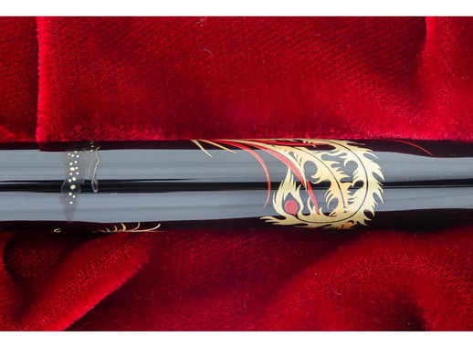 Ручка перьевая Namiki Tradition Chinese Phoenix цвет чернил черный цвет корпуса черный