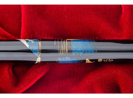 Ручка перьевая Namiki Tradition Mount Fuji and ship цвет чернил черный цвет корпуса черный