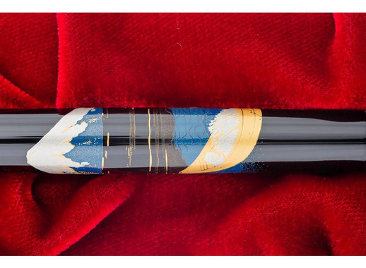 Ручка перьевая Namiki Tradition Mount Fuji and ship цвет чернил черный цвет корпуса черный