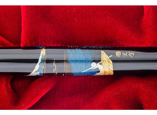 Ручка перьевая Namiki Tradition Mount Fuji and ship цвет чернил черный цвет корпуса черный