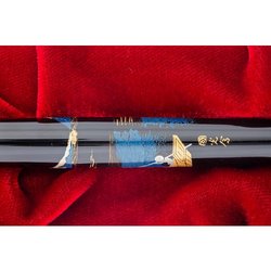 Ручка перьевая Namiki Tradition Mount Fuji and ship цвет чернил черный цвет корпуса черный