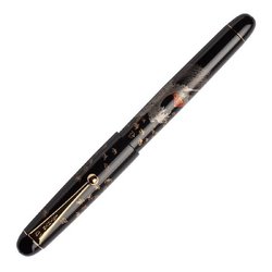 Ручка перьевая Namiki Tradition Mount Fuji and wave цвет чернил черный цвет корпуса черный