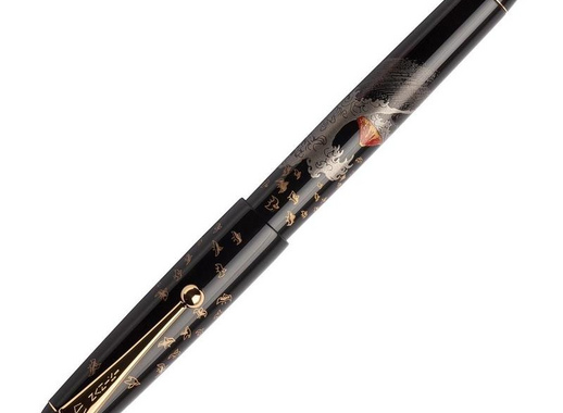 Ручка перьевая Namiki Tradition Mount Fuji and wave цвет чернил черный цвет корпуса черный