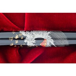 Ручка перьевая Namiki Tradition Mount Fuji and wave цвет чернил черный цвет корпуса черный