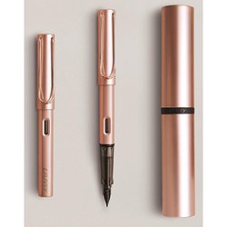 Ручка перьевая Lamy Lx цвет чернил синий цвет корпуса розовое золото (артикул производителя 4031505)