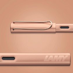 Ручка перьевая Lamy Lx цвет чернил синий цвет корпуса розовое золото (артикул производителя 4031505)