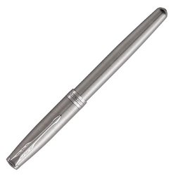 Роллер Parker Sonnet Stainless Steel CT цвет чернил черный цвет корпуса серебристый (артикул производителя 1931511)