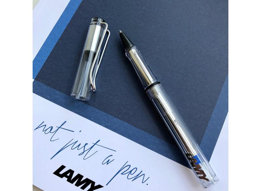 Роллер Lamy 312 Vista цвет чернил синий цвет корпуса прозрачный (артикул производителя 4001073)