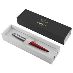 Ручка шариковая Parker Jotter Kensington Red CT цвет чернил синий цвет корпуса красный/серебристый (артикул производителя 1953187)