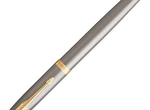 Ручка перьевая Parker IM Brushed Metal GT цвет чернил синий цвет корпуса серебристый (артикул производителя 1931649)