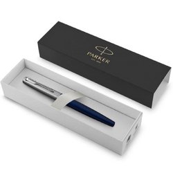 Роллер Parker Jotter Core Royal Blue CT цвет чернил черный цвет корпуса синий/стальной (артикул производителя 2089228)