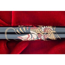 Ручка перьевая Namiki Ukiyo-e Taira no Kagekiyo цвет чернил черный цвет корпуса черный