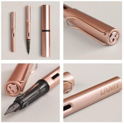 Ручка перьевая Lamy Lx цвет чернил синий цвет корпуса розовое золото (артикул производителя 4031506)