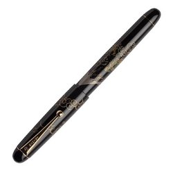 Ручка перьевая Namiki Tradition Mount Fuji and Dragon цвет чернил черный цвет корпуса черный