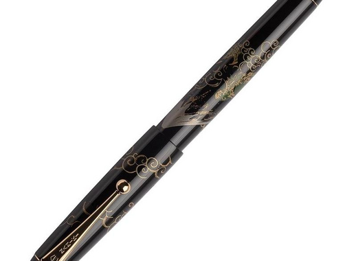 Ручка перьевая Namiki Tradition Mount Fuji and Dragon цвет чернил черный цвет корпуса черный