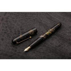 Ручка перьевая Namiki Tradition Mount Fuji and Dragon цвет чернил черный цвет корпуса черный