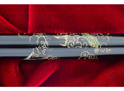 Ручка перьевая Namiki Tradition Mount Fuji and Dragon цвет чернил черный цвет корпуса черный