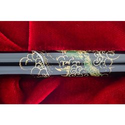 Ручка перьевая Namiki Tradition Mount Fuji and Dragon цвет чернил черный цвет корпуса черный