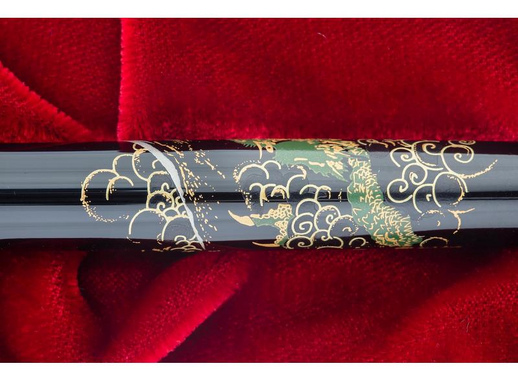 Ручка перьевая Namiki Tradition Mount Fuji and Dragon цвет чернил черный цвет корпуса черный