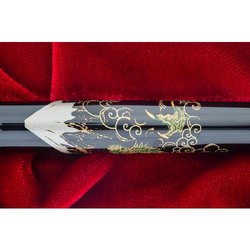 Ручка перьевая Namiki Tradition Mount Fuji and Dragon цвет чернил черный цвет корпуса черный