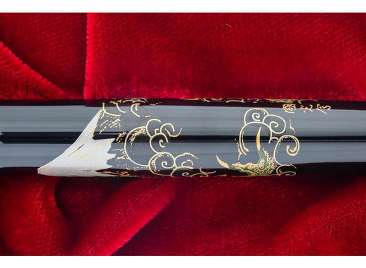 Ручка перьевая Namiki Tradition Mount Fuji and Dragon цвет чернил черный цвет корпуса черный