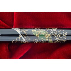 Ручка перьевая Namiki Tradition Mount Fuji and Dragon цвет чернил черный цвет корпуса черный