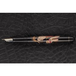 Ручка перьевая Namiki Ukiyo-e Okita Naniwaya цвет чернил черный цвет корпуса черный