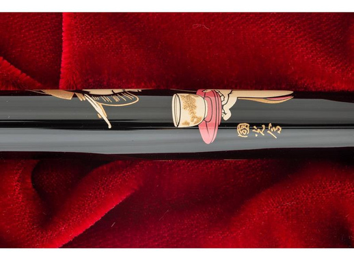 Ручка перьевая Namiki Ukiyo-e Okita Naniwaya цвет чернил черный цвет корпуса черный