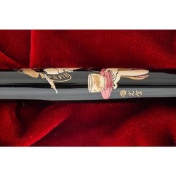 Ручка перьевая Namiki Ukiyo-e Okita Naniwaya цвет чернил черный цвет корпуса черный