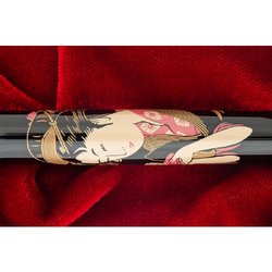 Ручка перьевая Namiki Ukiyo-e Okita Naniwaya цвет чернил черный цвет корпуса черный