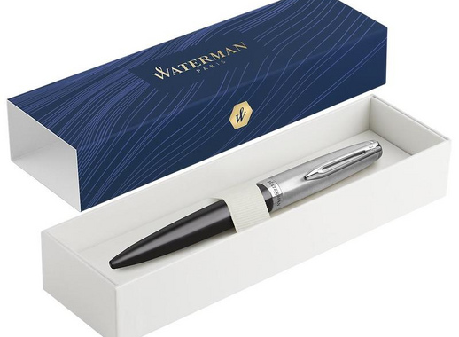 Ручка шариковая Waterman Embleme Black синяя (артикул производителя 2100379)