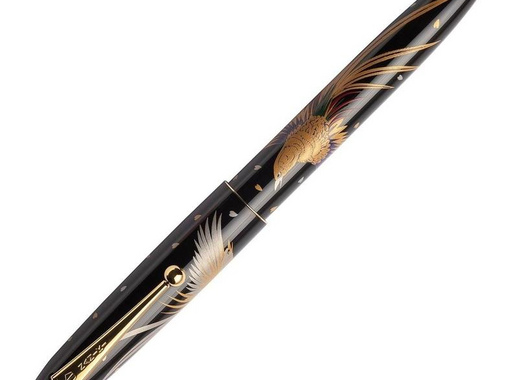 Ручка перьевая Namiki Tradition Golden pheasant цвет чернил черный цвет корпуса черный