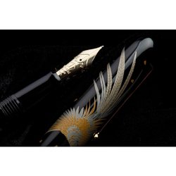 Ручка перьевая Namiki Tradition Golden pheasant цвет чернил черный цвет корпуса черный