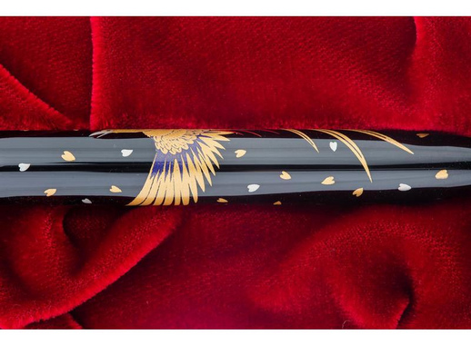 Ручка перьевая Namiki Tradition Golden pheasant цвет чернил черный цвет корпуса черный