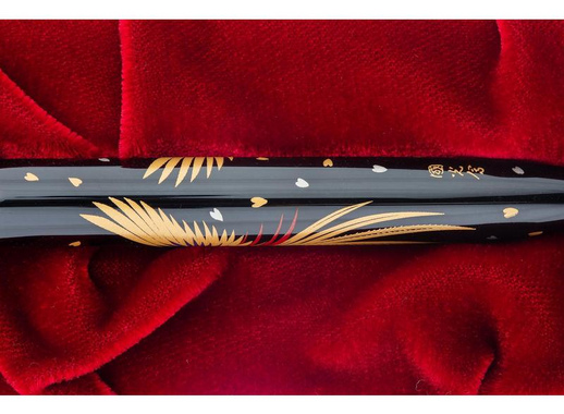 Ручка перьевая Namiki Tradition Golden pheasant цвет чернил черный цвет корпуса черный