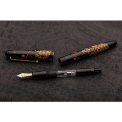 Ручка перьевая Namiki Tradition Flower basket цвет чернил черный цвет корпуса черный