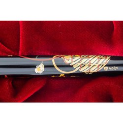 Ручка перьевая Namiki Tradition Flower basket цвет чернил черный цвет корпуса черный