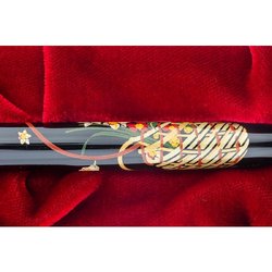 Ручка перьевая Namiki Tradition Flower basket цвет чернил черный цвет корпуса черный