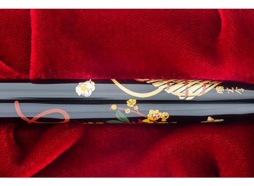 Ручка перьевая Namiki Tradition Flower basket цвет чернил черный цвет корпуса черный