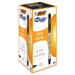 Ручка гелевая Bic Gelocity Stic черная (толщина линии письма 0.29 мм)