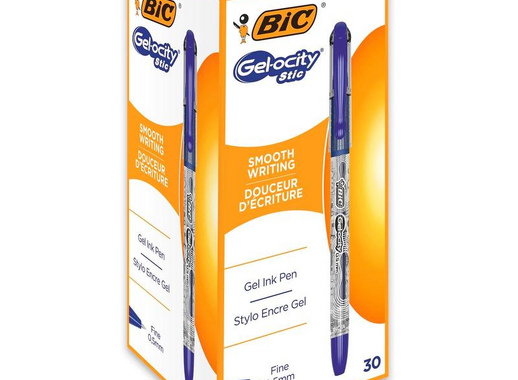 Ручка гелевая Bic Gelocity Stic синяя (толщина линии письма 0.29 мм)