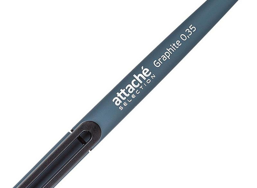 Ручка гелевая Attache Selection Graphite синяя (толщина линии 0.35 мм)