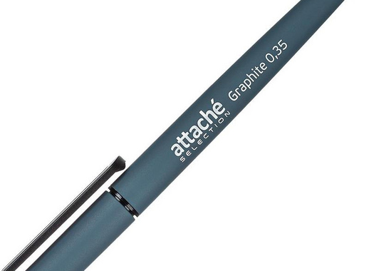 Ручка гелевая Attache Selection Graphite синяя (толщина линии 0.35 мм)