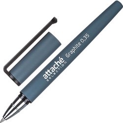 Ручка гелевая Attache Selection Graphite синяя (толщина линии 0.35 мм)