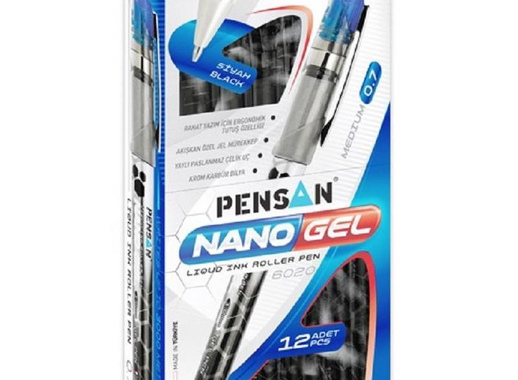 Ручка гелевая одноразовая Pensan Nano Gel синяя (толщина линии 0.7 мм)