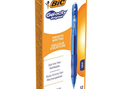 Ручка гелевая автоматическая Bic Gelocity Original синяя (толщина линии 0.35 мм)